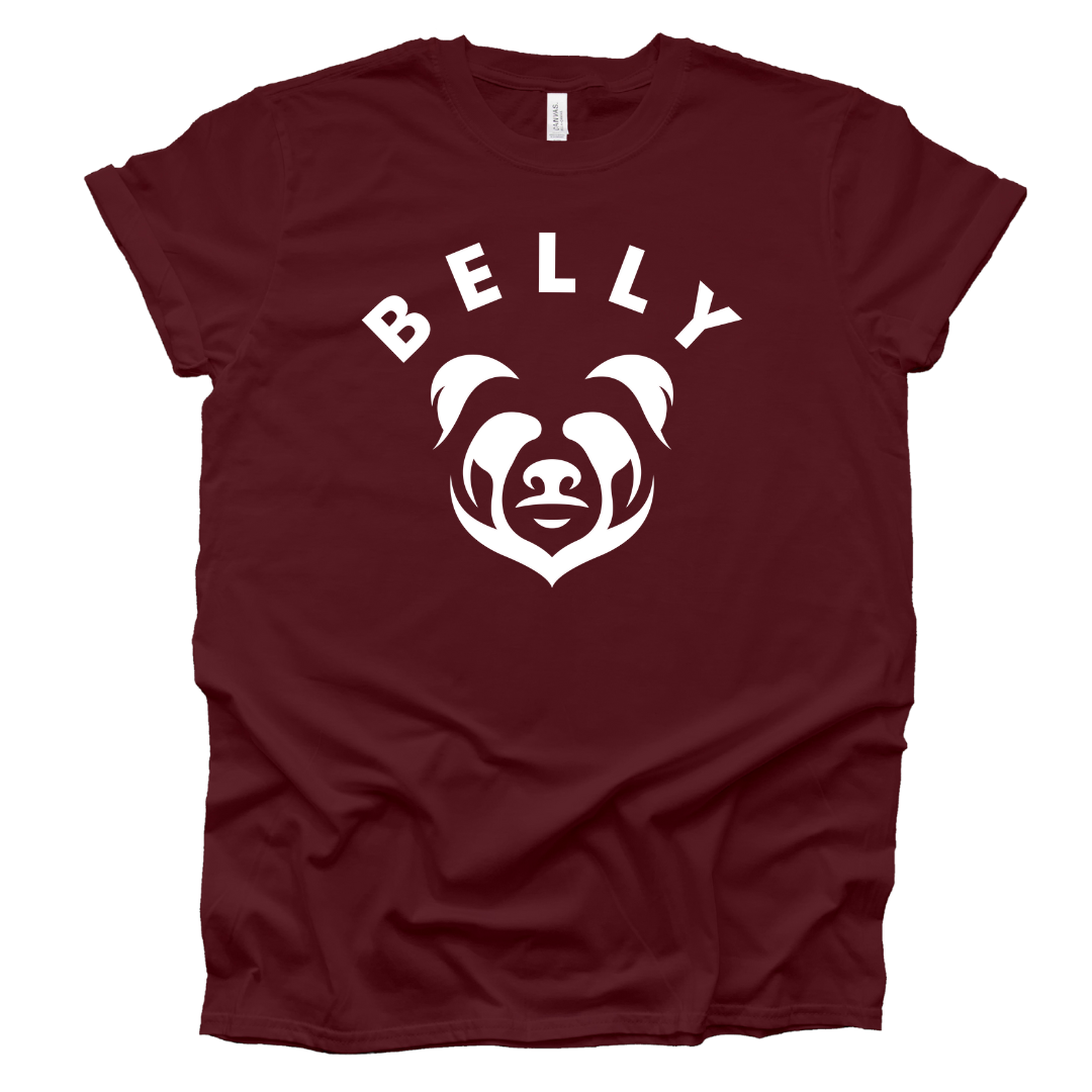 Maroon & White Belly T-Shirt