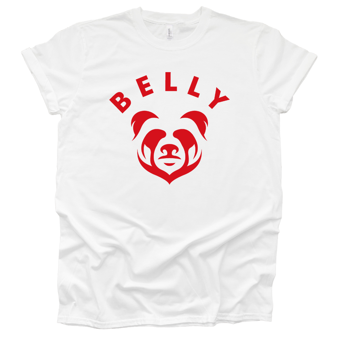 White & Red Belly T-Shirt