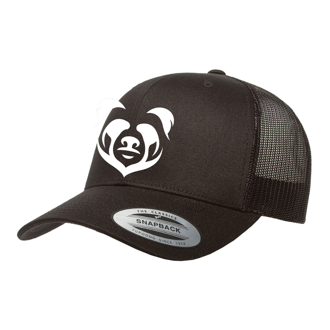 Black Retro Trucker Cap