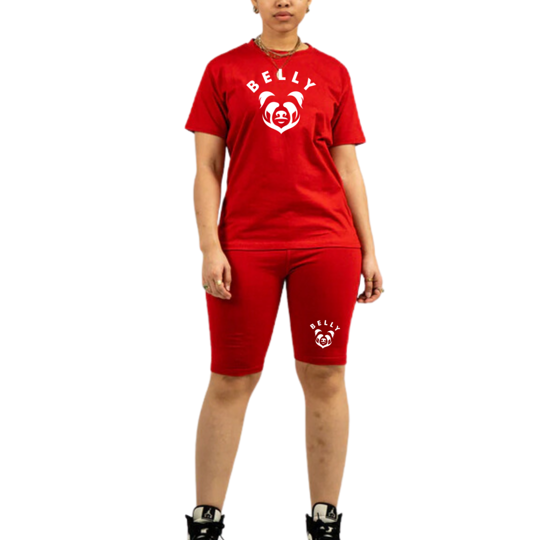 Belly Biker Short Set