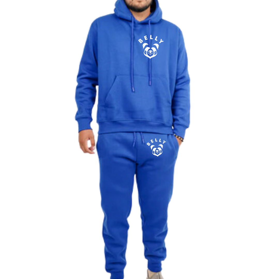 Belly Tight Fleece Hoodie Sweatsuit