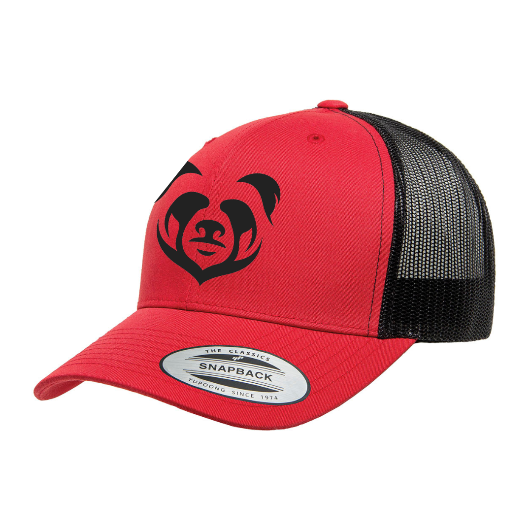 Red/Black Retro Trucker Cap