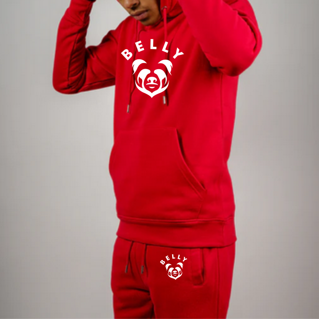 Belly Tight Fleece Hoodie Sweatsuit