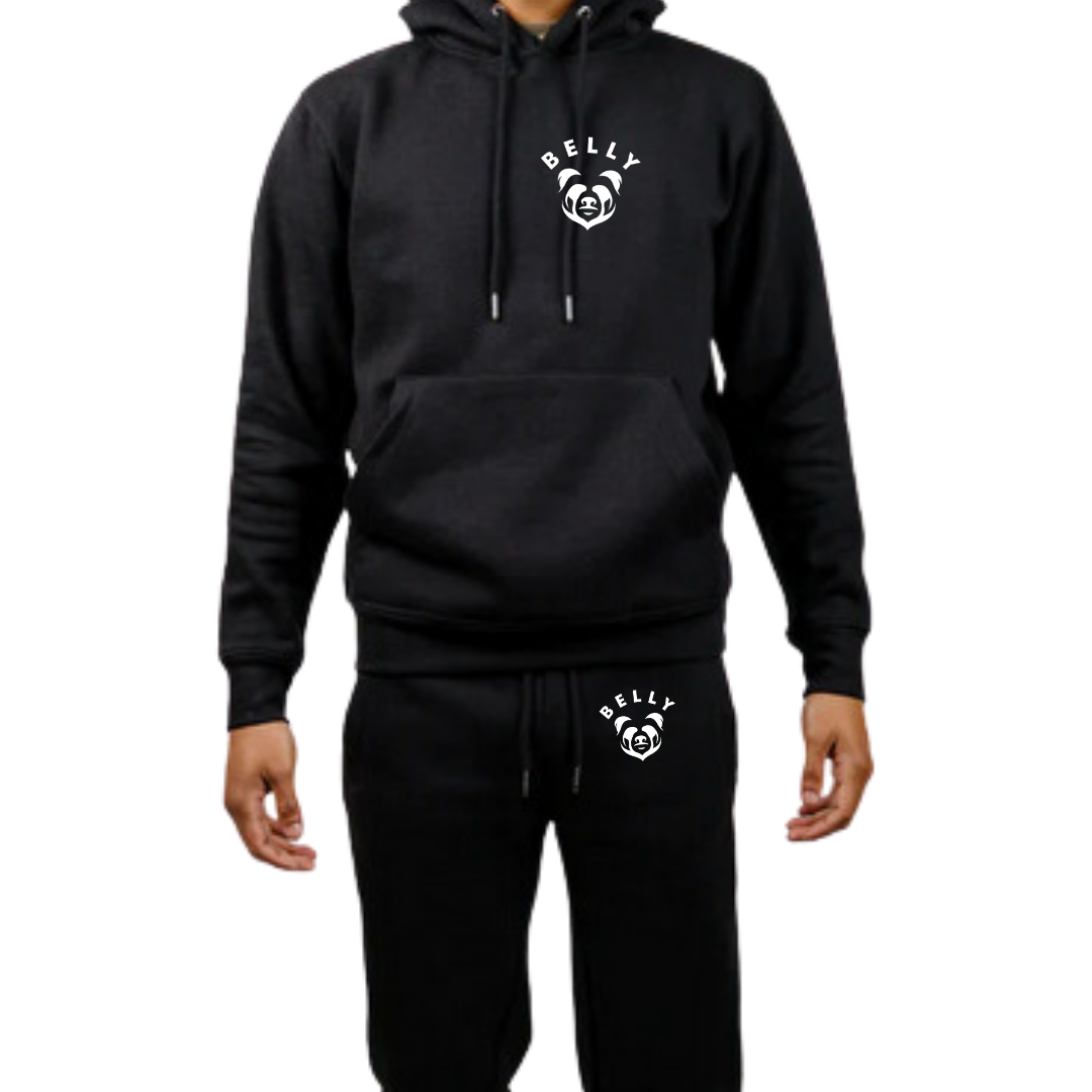 Belly Tight Fleece Hoodie Sweatsuit