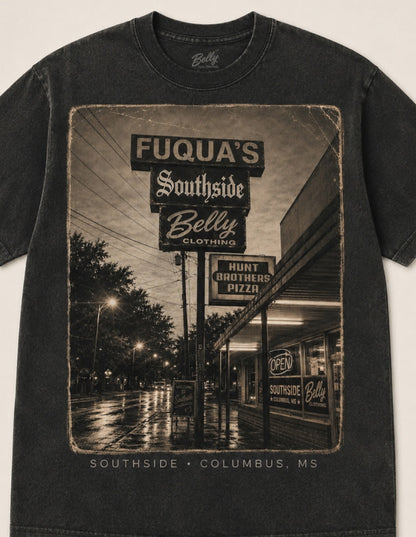 Black Vintage Belly Fuqua T-Shirt